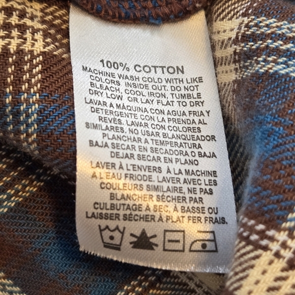 Wrangler Wrancher Women's Plaid Flannel Babydoll Pullover Button V-Neck - Picture 11 of 13